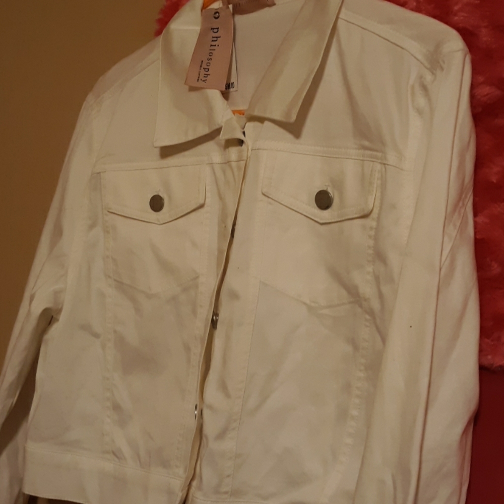 Philosophy white Cotton Jacket